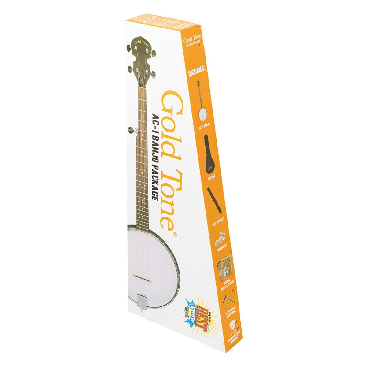 Gold Tone AC-1 5-String Openback Banjo with Accessory Pack